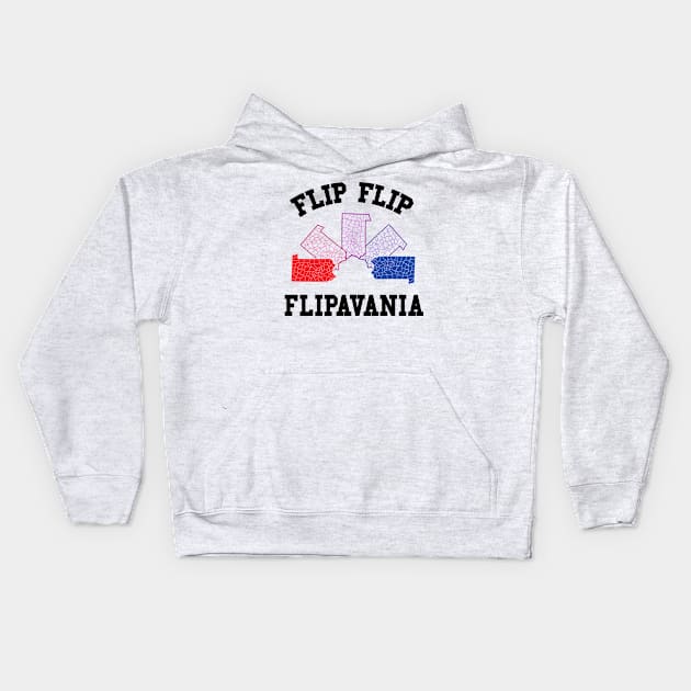 flip flip flipavania Kids Hoodie by jonah block